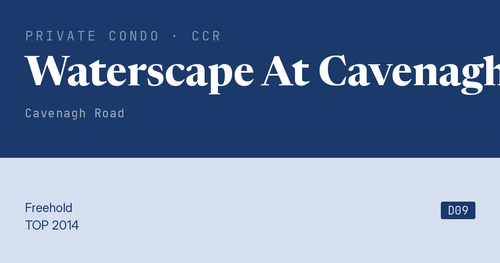 Waterscape At Cavenagh Resale | Price, Transactions, Rental & Analysis