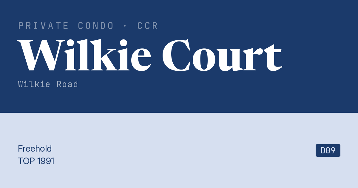 Wilkie Court Resale | Price, Transactions, Rental & Analysis