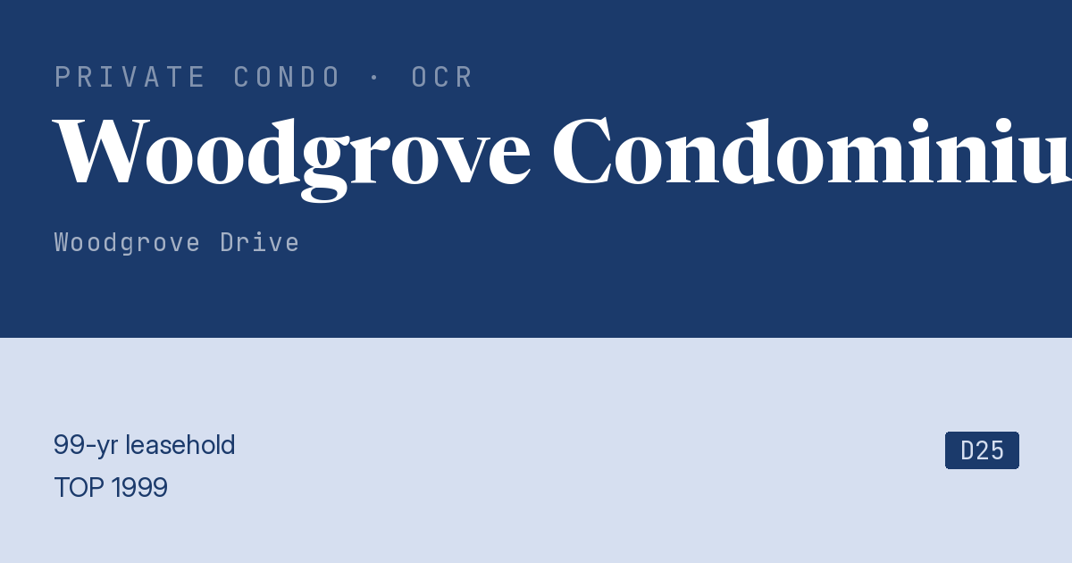 Woodgrove Condominium Resale | Price, Transactions, Rental & Analysis