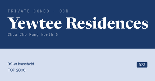 Yewtee Residences Resale | Price, Transactions, Rental & Analysis