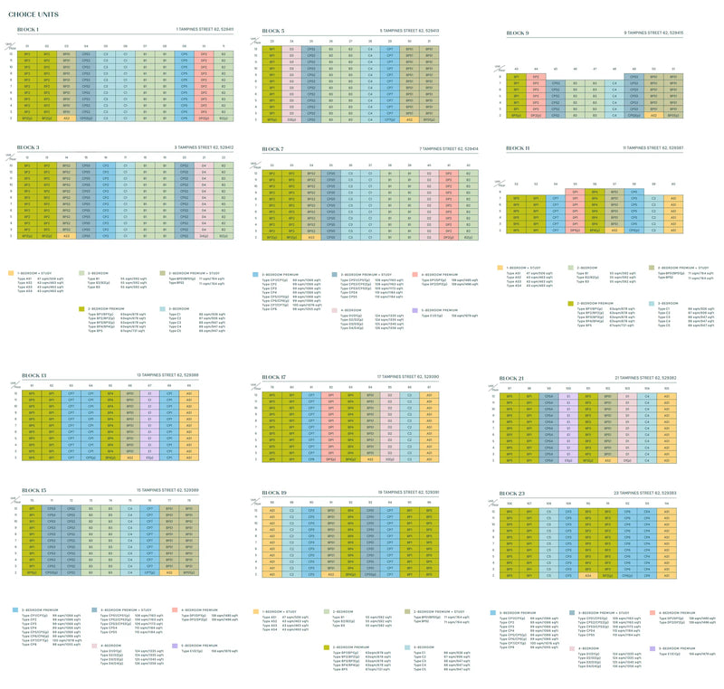 Parktown Residence Elevation Chart
