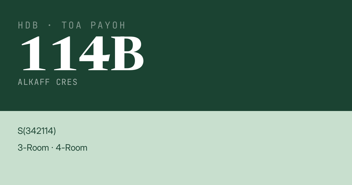 Blk 114B Alkaff Cres HDB Resale | Price, Transactions & Rental Data