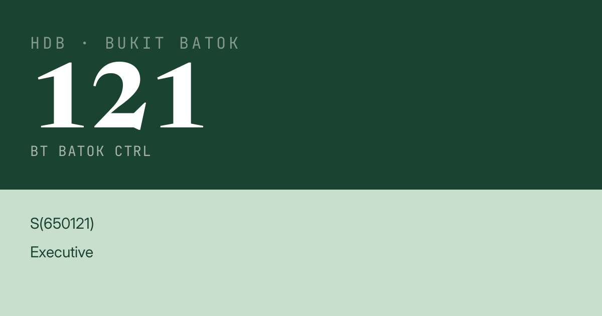 Blk 121 Bt Batok Ctrl HDB Resale | Price, Transactions & Rental Data