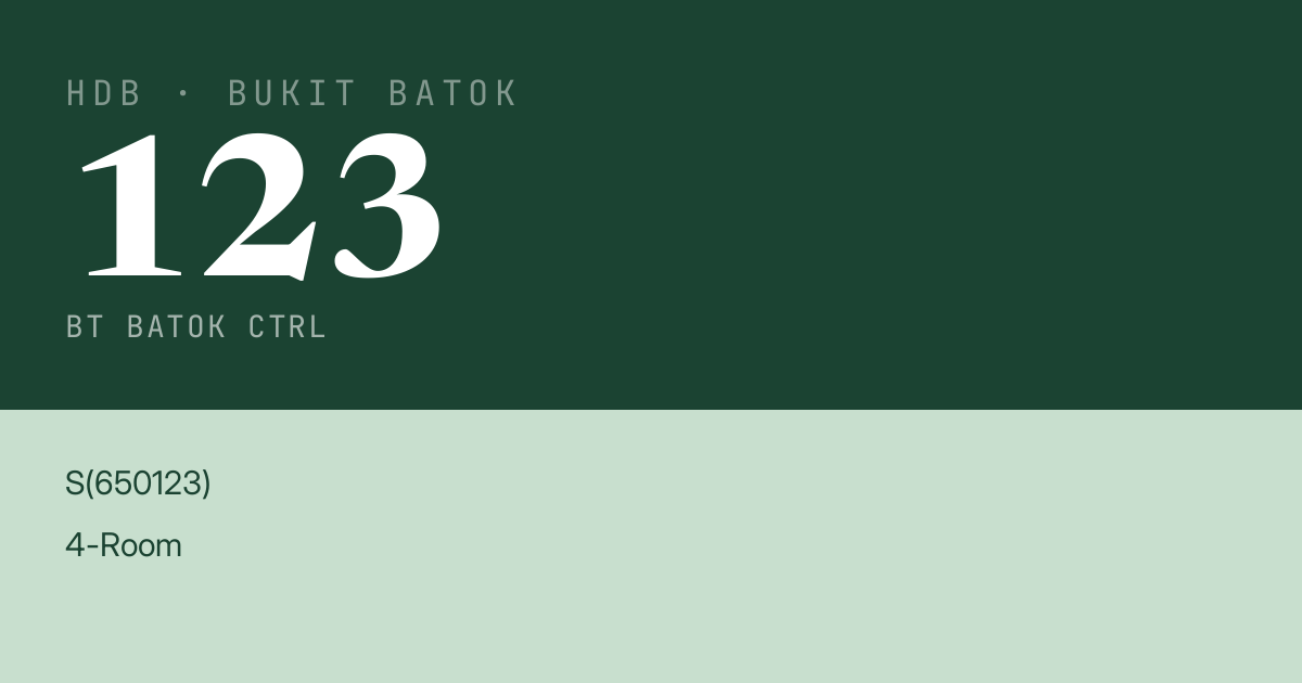Blk 123 Bt Batok Ctrl HDB Resale | Price, Transactions & Rental Data