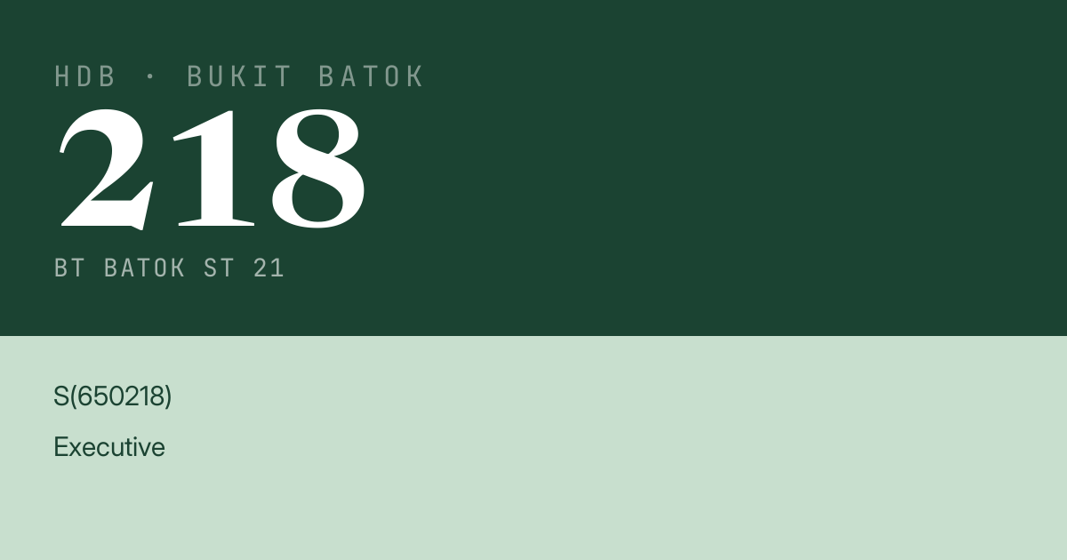 Blk 218 Bt Batok St 21 HDB Resale | Price, Transactions & Rental Data
