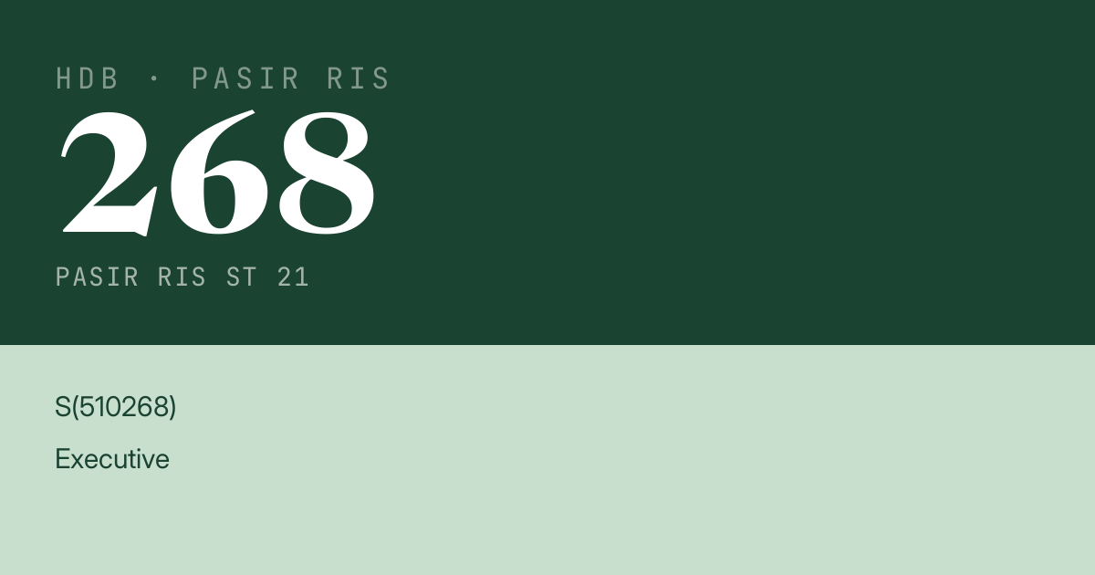 Blk 268 Pasir Ris St 21 HDB Resale | Price, Transactions & Rental Data