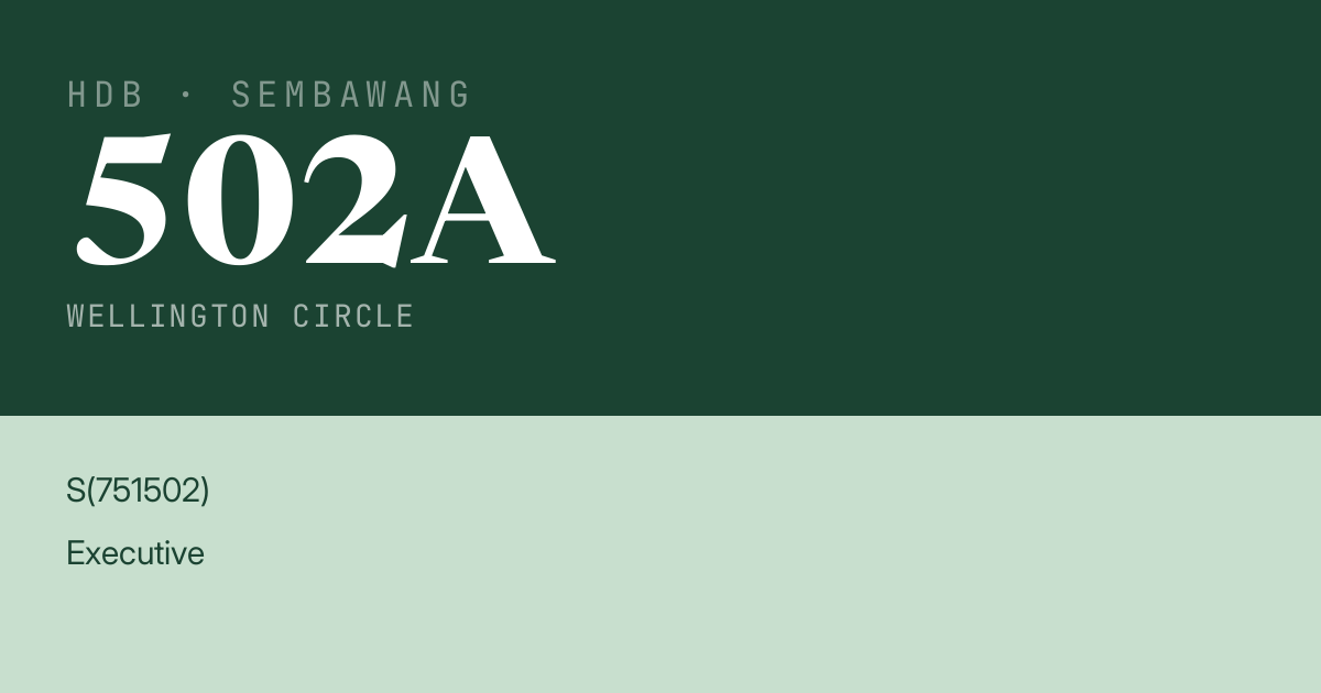 Blk 502A Wellington Circle HDB Resale | Price, Transactions & Rental Data