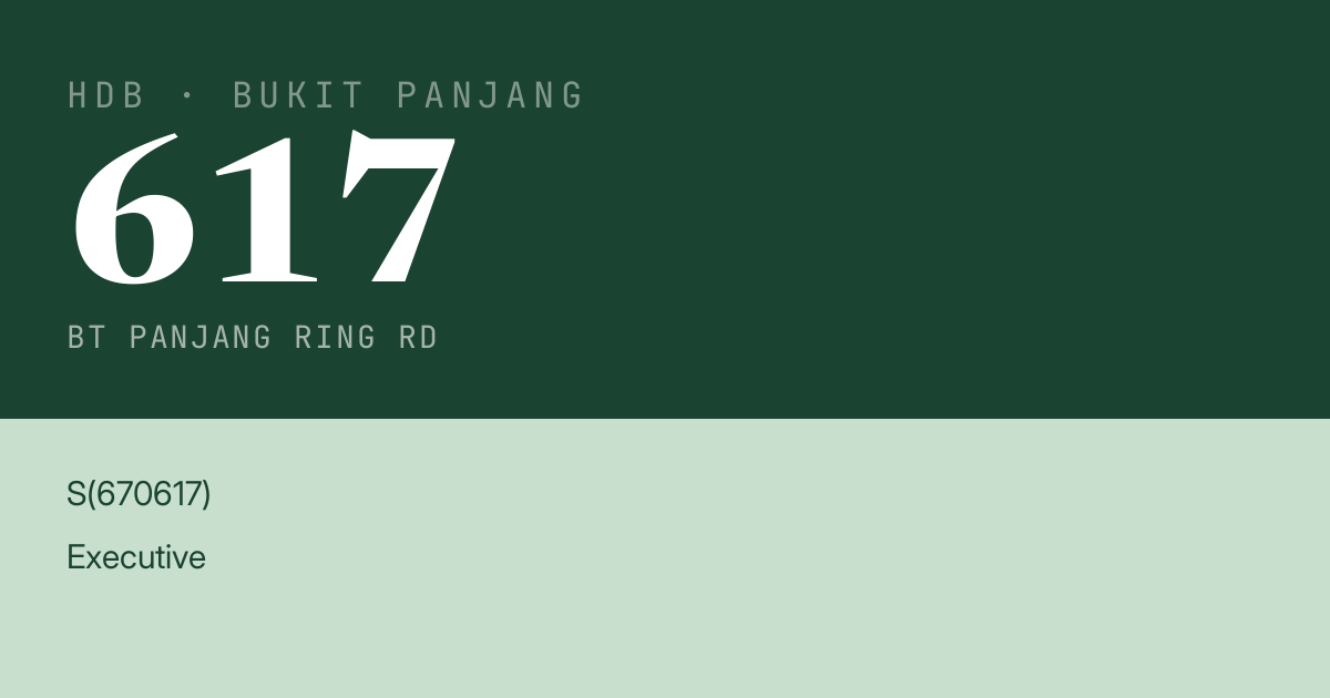Blk 617 Bt Panjang Ring Rd HDB Resale | Price, Transactions & Rental Data