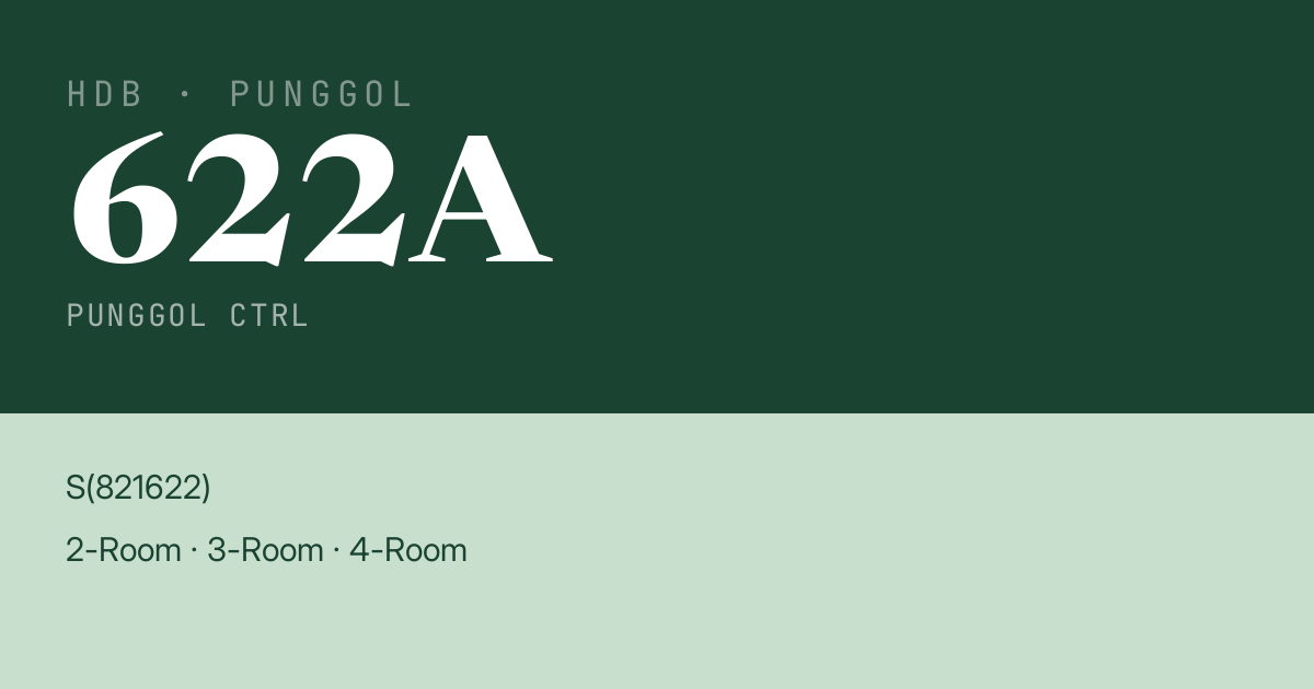 Blk 622A Punggol Ctrl HDB Resale | Price, Transactions & Rental Data