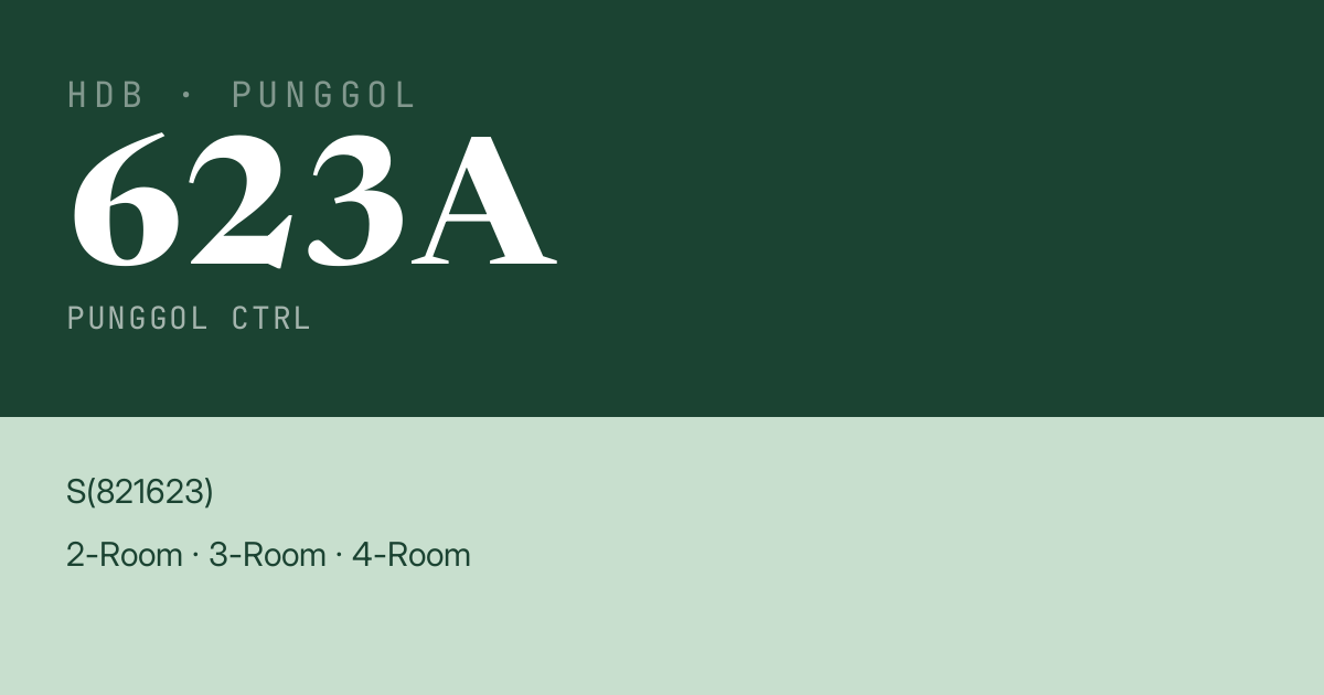 Blk 623A Punggol Ctrl HDB Resale | Price, Transactions & Rental Data