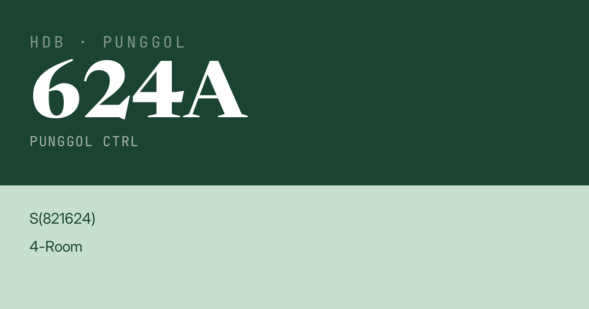 Blk 624A Punggol Ctrl HDB Resale | Price, Transactions & Rental Data