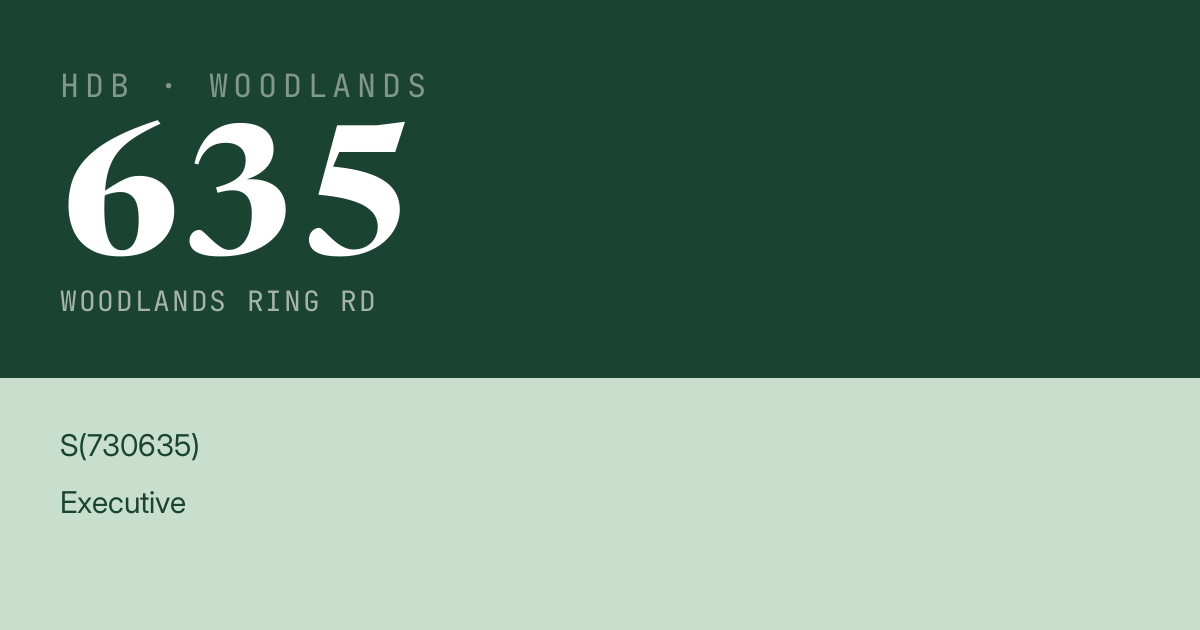 Blk 635 Woodlands Ring Rd HDB Resale | Price, Transactions & Rental Data