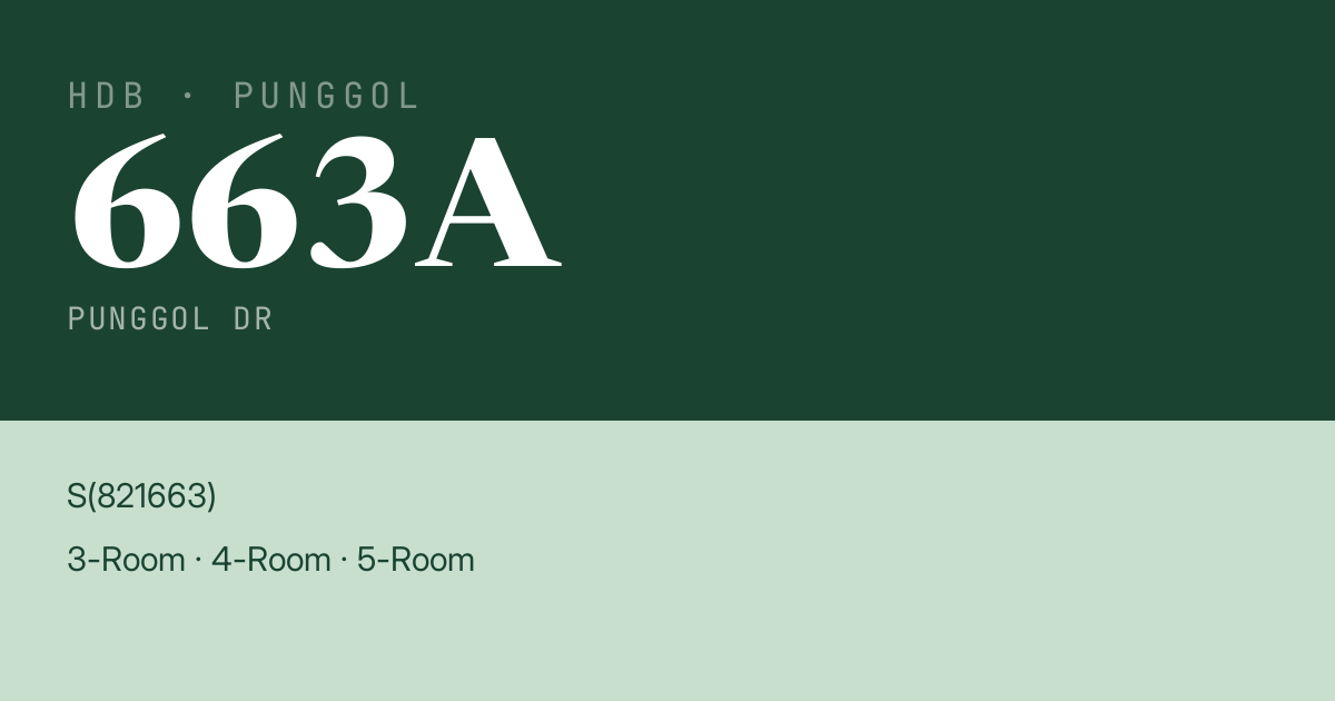 Blk 663A Punggol Dr HDB Resale | Price, Transactions & Rental Data