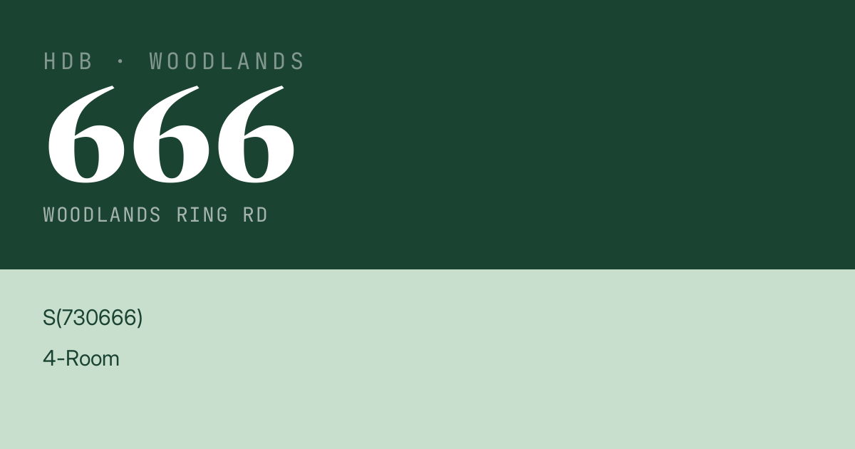 Blk 666 Woodlands Ring Rd HDB Resale | Price, Transactions & Rental Data