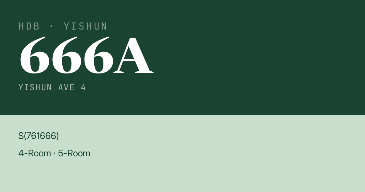 Blk 666A Yishun Ave 4 HDB Resale | Price, Transactions & Rental Data