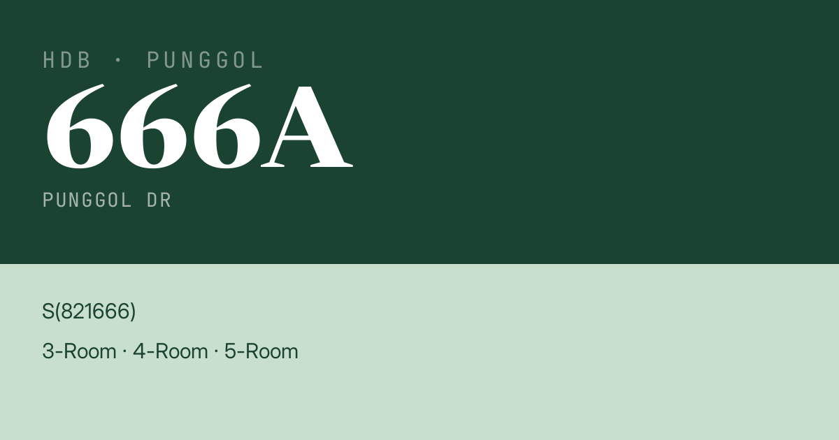 Blk 666A Punggol Dr HDB Resale | Price, Transactions & Rental Data