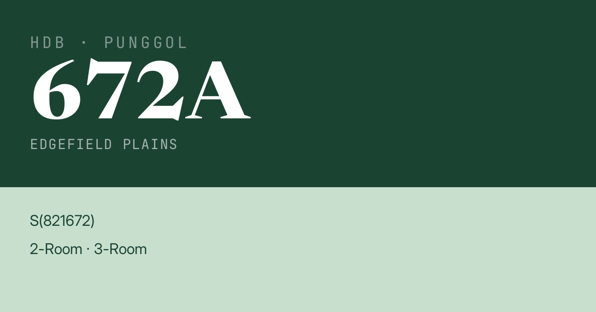 Blk 672A Edgefield Plains HDB Resale | Price, Transactions & Rental Data
