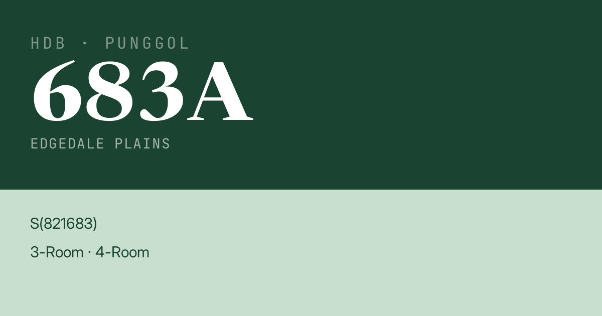 Blk 683A Edgedale Plains HDB Resale | Price, Transactions & Rental Data