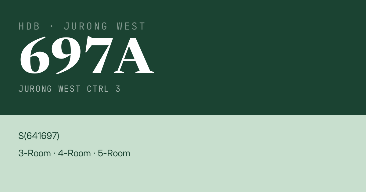 Blk 697A Jurong West Ctrl 3 HDB Resale | Price, Transactions & Rental Data