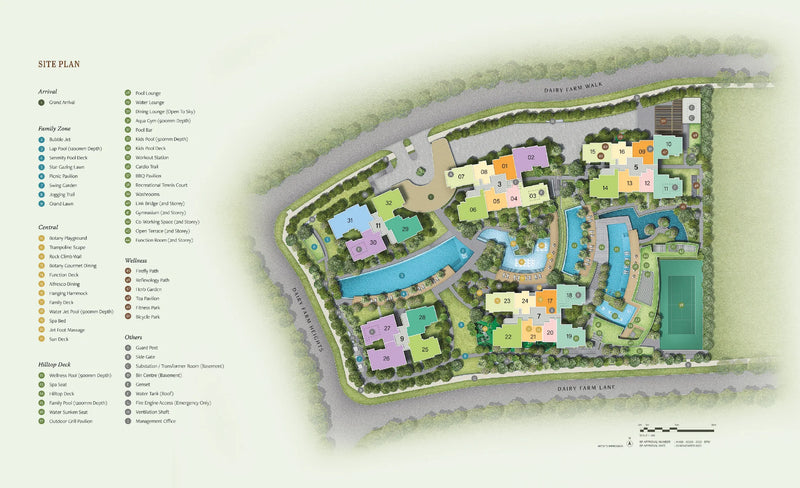 The Botany at Dairy Farm Site Plan
