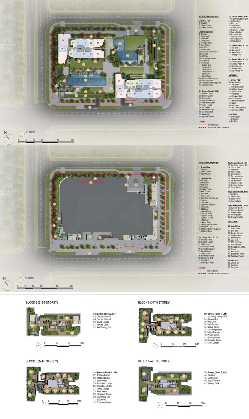 One Marina Gardens Site Plan